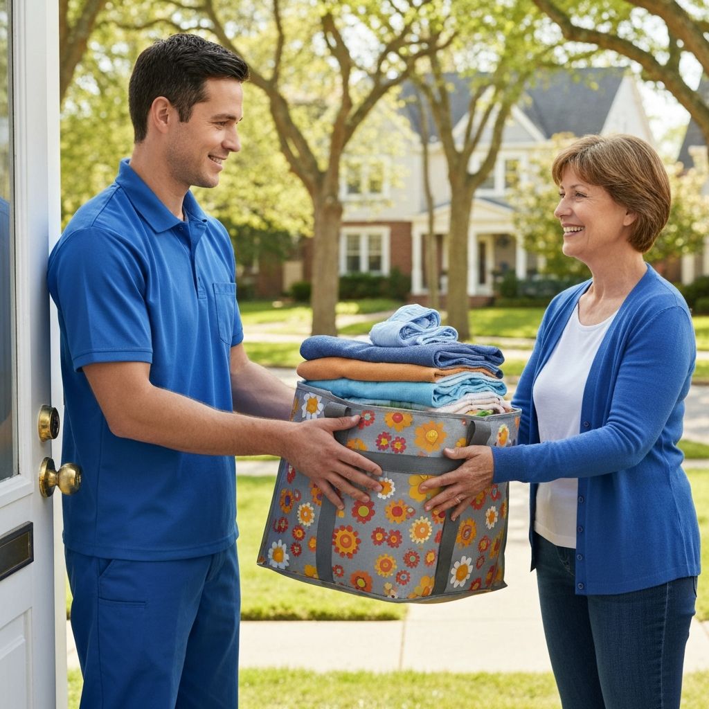 Laundry pickup and delivery service